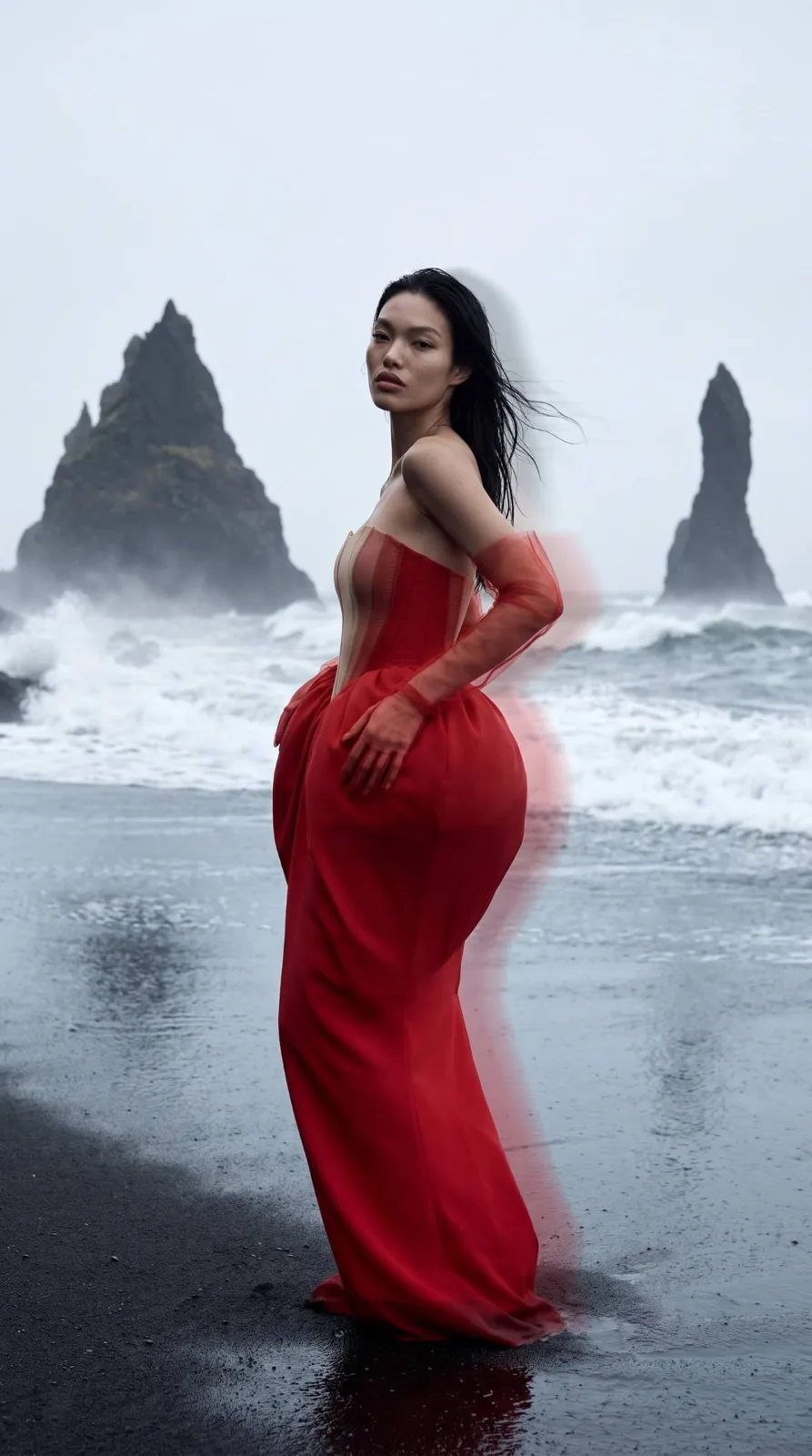 White Peony & Scarlet Mist — Couture Editorial — 8