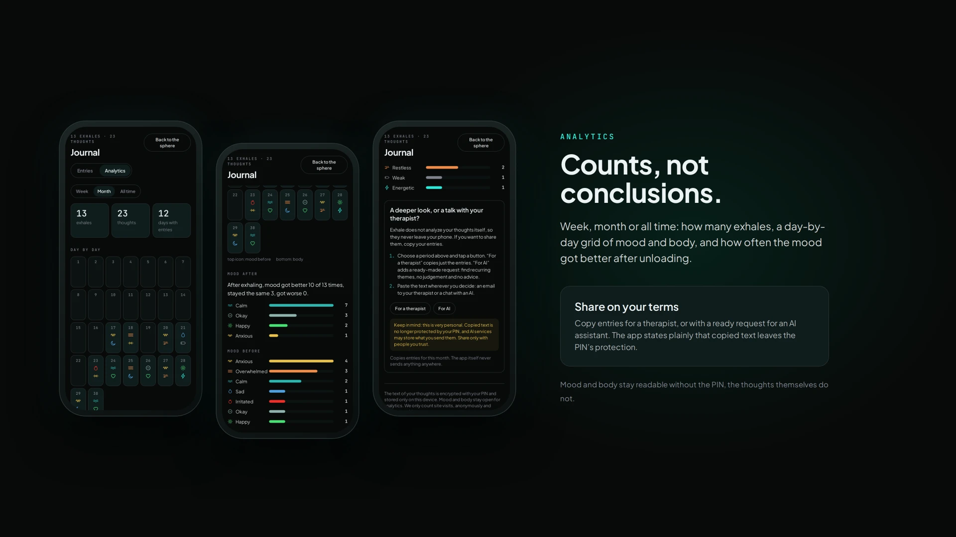 Exhale — Voice Journaling App — 6