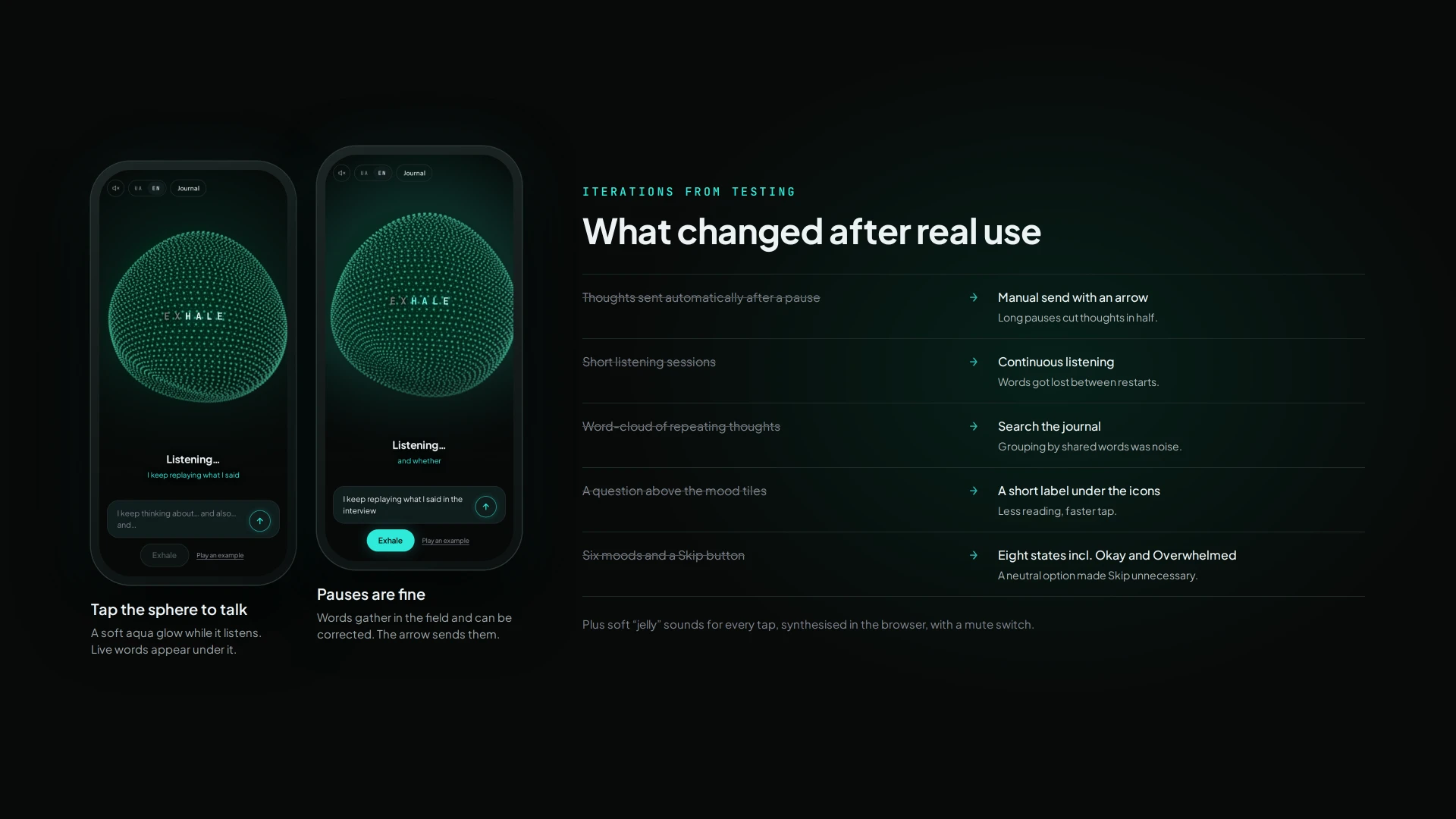 Exhale — Voice Journaling App — 4