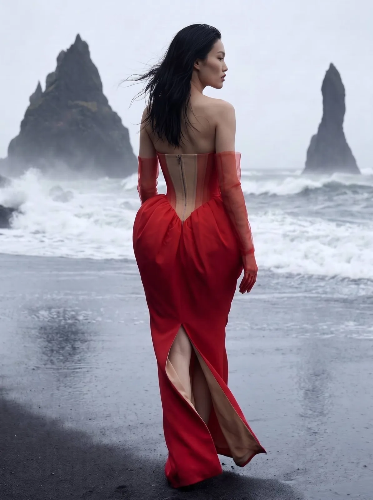 White Peony & Scarlet Mist — Couture Editorial — 7