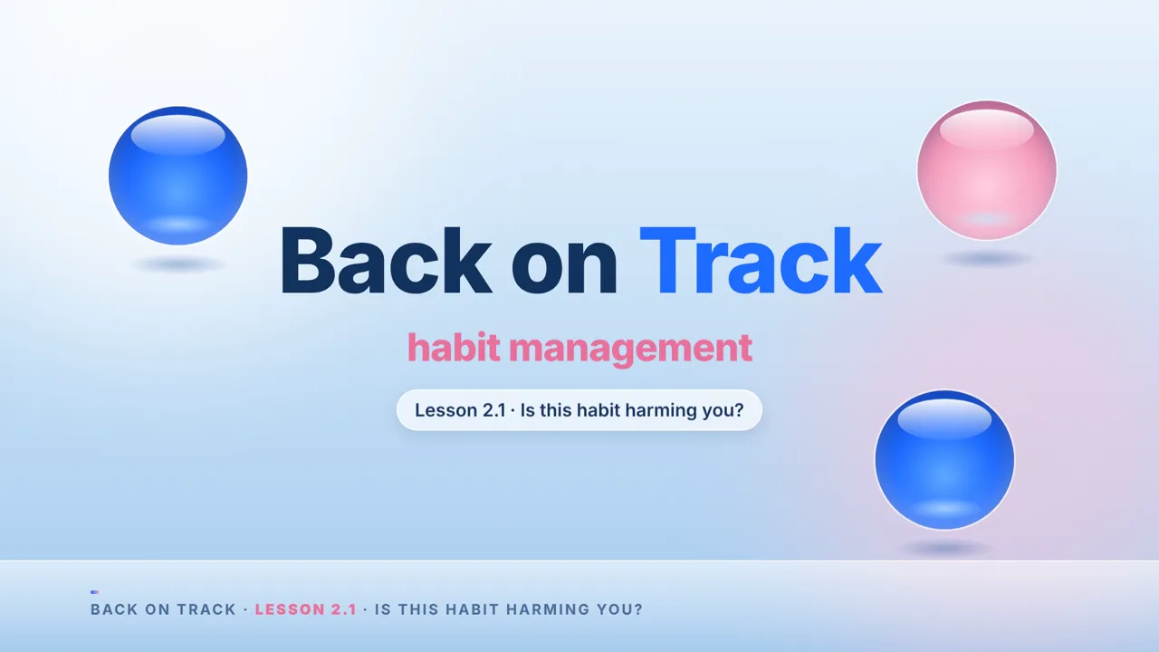 Back on Track — онлайн-курс «Керування звичками» — 2