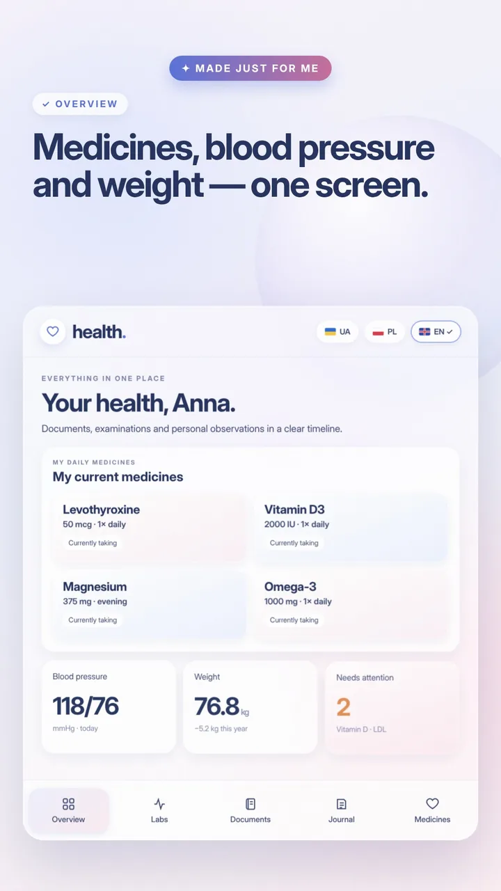 health. — Custom Medical Records App